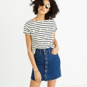 Madewell Button Down Denin Skirt